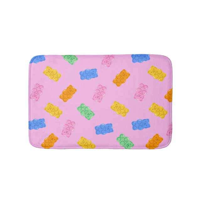 Tapis de bain pastel esthétique à l'effigie d'ours (Devant)