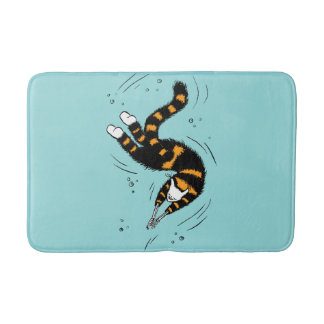 Tapis De Bain Pastel Goth Chat Skeleton