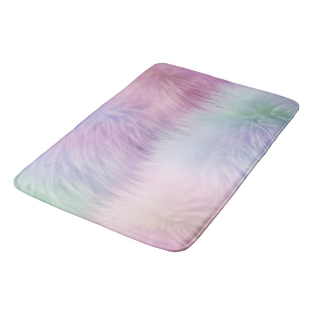 Tapis De Bain Pastel Rainbow Fur (Angle)