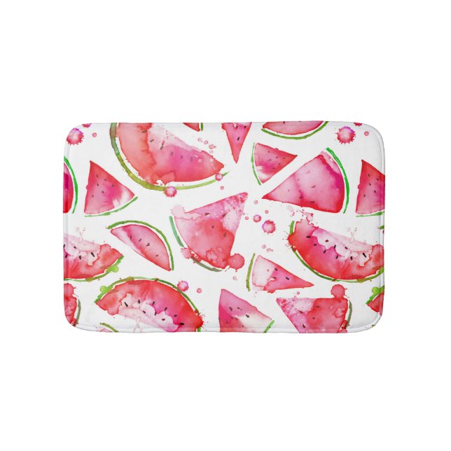 Tapis De Bain Pastèque à l'aquarelle 1 (Devant)