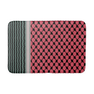 Tapis De Bain Pastèque palestinienne Hatta Keffiyeh Kufiya Folk