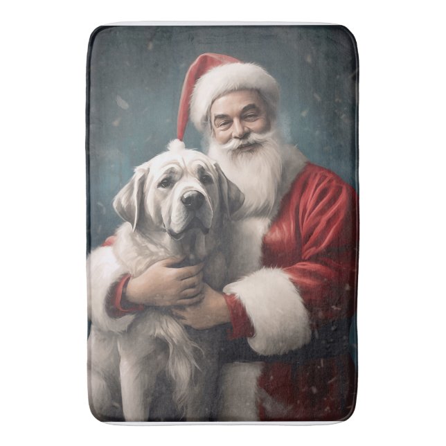 Tapis De Bain Pasteur anatolien avec Noël du Père Noël (devant Vertical)