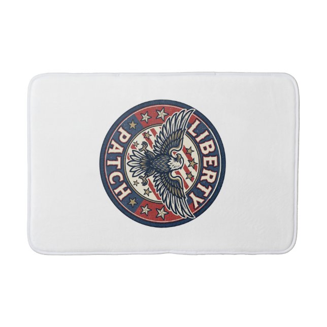 Tapis De Bain Patch de liberté Patriotique Broderie (Devant)