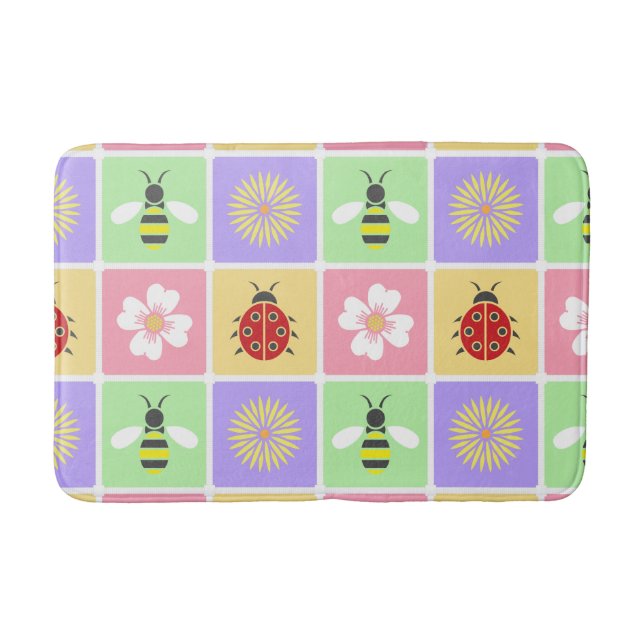 Tapis De Bain Patches de ressort - Mat de bain (Devant)