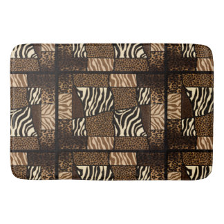Tapis De Bain Patchwork Motif animal africain - Bold & Cultural
