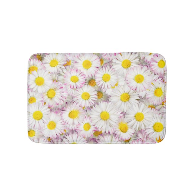 Tapis De Bain Patters Pink Purple Daisy Flower (Devant)