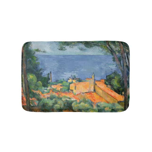 Tapis De Bain Paul Cezanne - Estaque aux toits rouges (Devant)