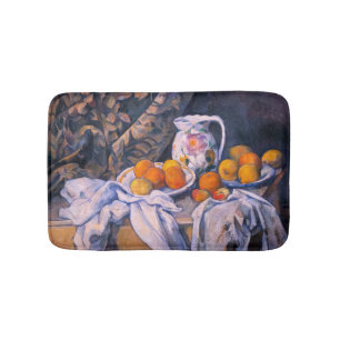 Tapis De Bain Paul Cezanne - La vie morte avec un rideau