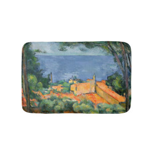 Tapis De Bain Paul Cezanne - L'Estaque aux toits rouges
