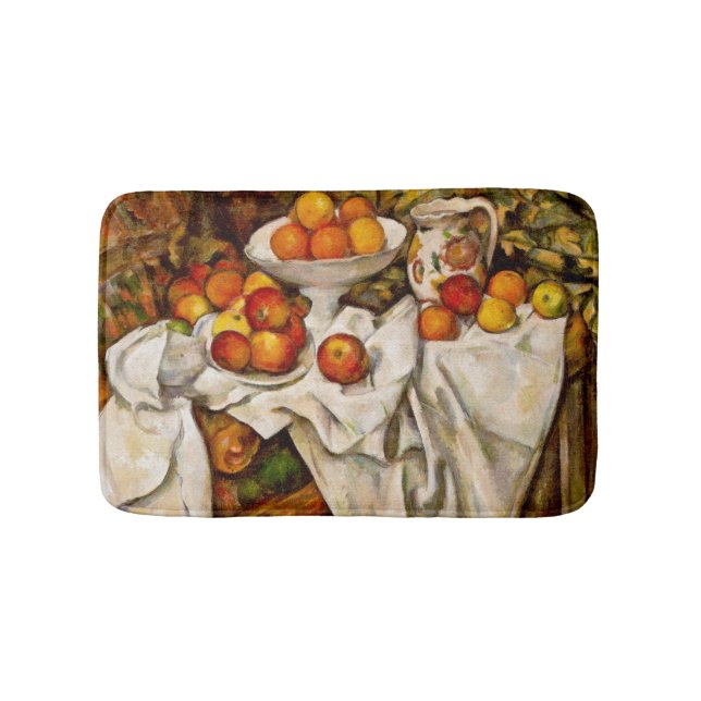 Tapis De Bain Paul Cezanne Pommes Oranges Impressionnisme (Devant)