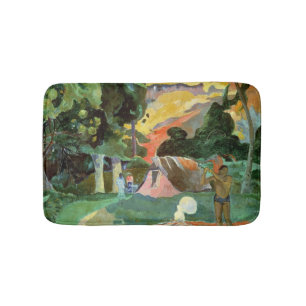 Tapis De Bain Paul Gauguin   Matamoe ou, paysage avec des paons
