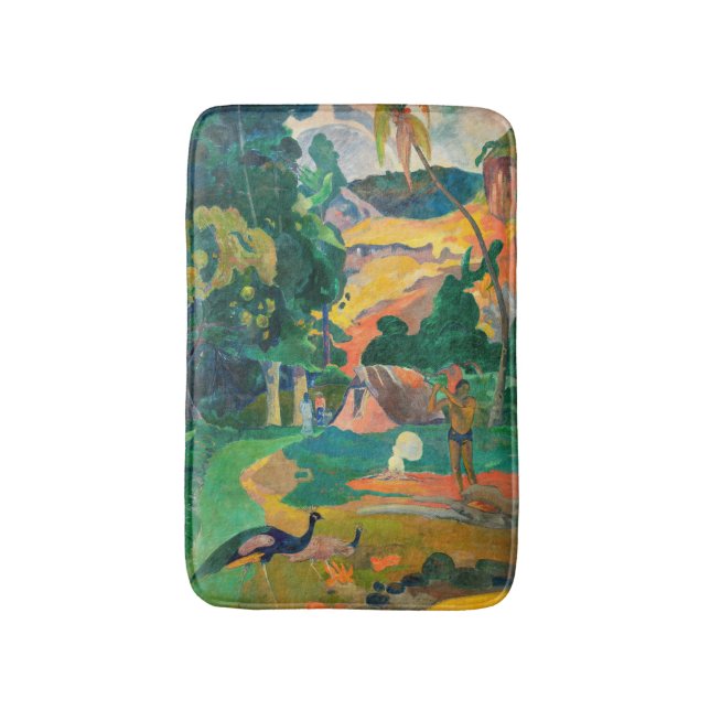 Tapis De Bain Paul Gauguin - Paysage avec Peacocks / Matamoe (Devant (Vertical))