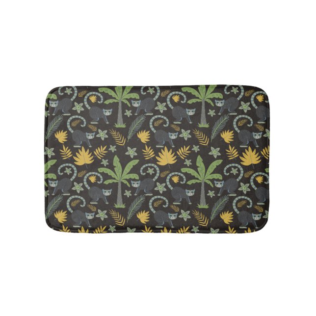 Tapis De Bain Paume de singe motif sans soudure (Devant)