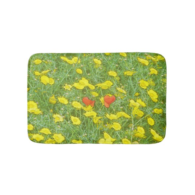 Tapis De Bain Pavot aquarelle (Devant)