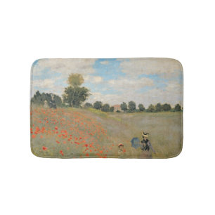Tapis De Bain Pavots sauvages de Claude Monet , près