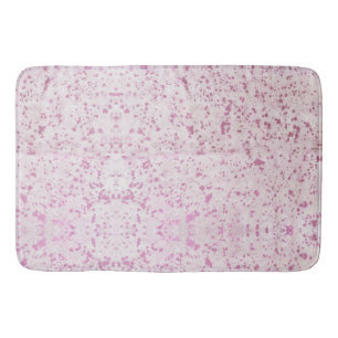 Tapis De Bain Pays de la vache blanche et rose Ouest