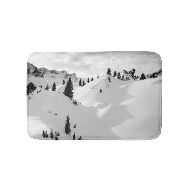 Tapis De Bain Paysage alpin : Snowy Fir Trees (Devant)