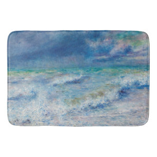 Tapis De Bain Paysage bleu de Renoir Impressionniste Peinture