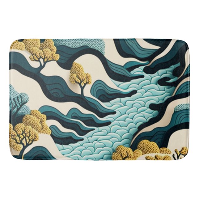 Tapis De Bain Paysage moderne (Devant)