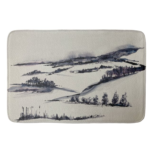 Tapis De Bain Paysage neigeux (Devant)