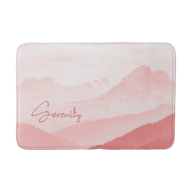 Tapis De Bain Paysage rose Dusty (Devant)
