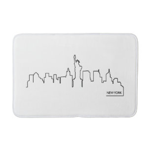Tapis De Bain Paysage urbain de New York