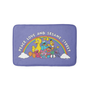 Tapis De Bain Peace, Love and Sesame Street