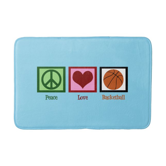 Tapis De Bain Peace Love Basket (Devant)