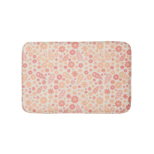 Tapis De Bain Peach Airy Fleur sauvage Meadow Motif