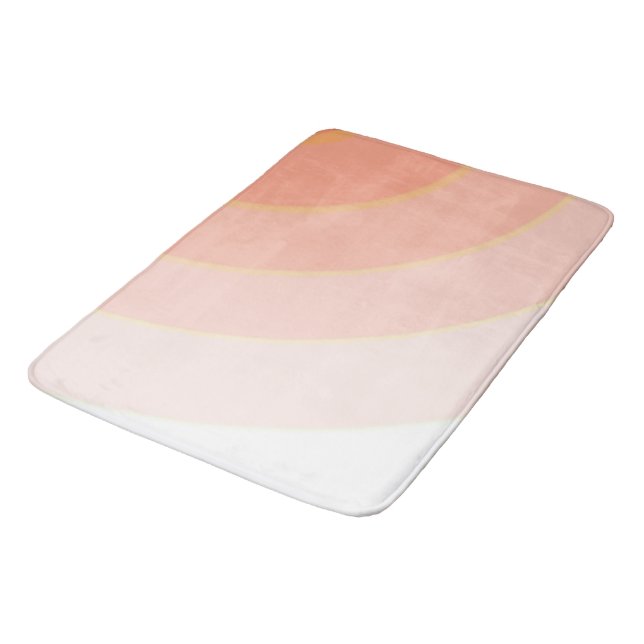 Tapis de bain Peach Swirls (Angle)