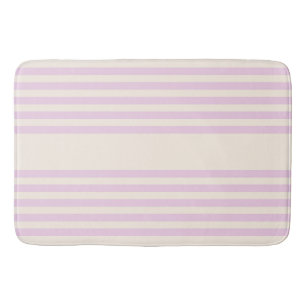 Tapis De Bain Peaches et crème cinq bandes motif