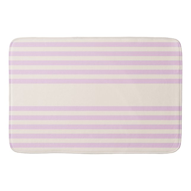 Tapis De Bain Peaches et crème cinq bandes motif (Devant)