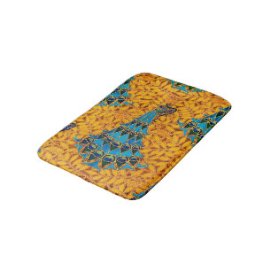 Tapis De Bain Peacocs et arbre décoratifs Art Nouveau vintages