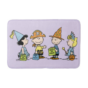 Tapis De Bain Peanuts Halloween Trick or Treaters
