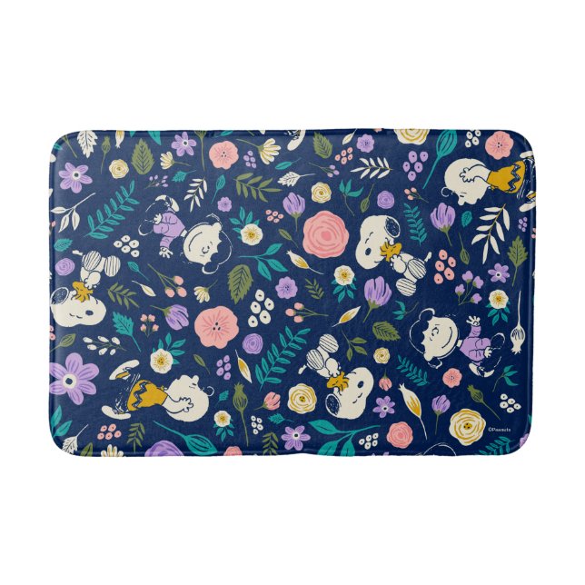 Tapis De Bain Peanuts In Bloom Pattern (Devant)