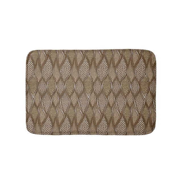 Tapis De Bain Peau de serpent stylisée (Devant)
