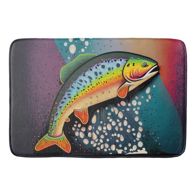 Tapis De Bain Pêche à la truite (Devant)