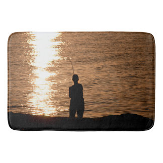 Tapis De Bain Pêche au coucher du soleil