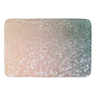 Tapis De Bain Pêche et parties scintillantes grises de charme