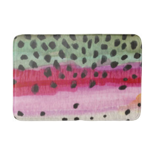 Tapis De Bain Pêcheur de truite arc-en-ciel