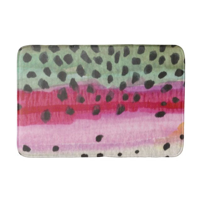 Tapis De Bain Pêcheur de truite arc-en-ciel (Devant)