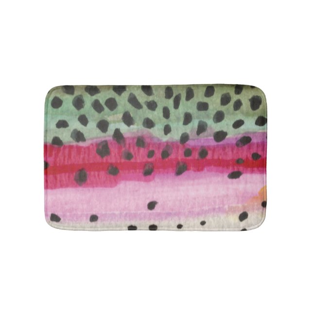 Tapis De Bain Pêcheur de truite arc-en-ciel (Devant)