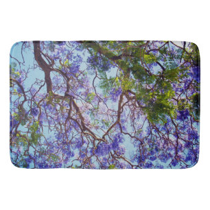 Tapis De Bain Peinture à l'huile d'arbre Jacaranda, mat de bain
