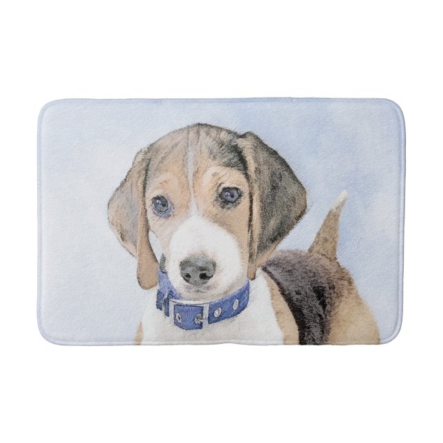 Tapis De Bain Peinture beagle - Cute Original Chien Art (Devant)