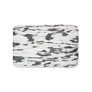 Tapis De Bain Peinture blanche écaillée