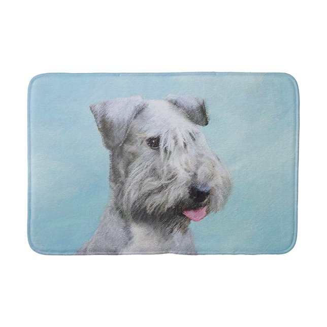 Tapis De Bain Peinture Cesky Terrier - Cute Original Chien Art (Devant)