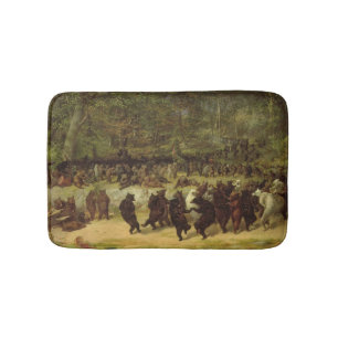 Tapis De Bain Peinture de danse de l'ours - Barbe William Holbro