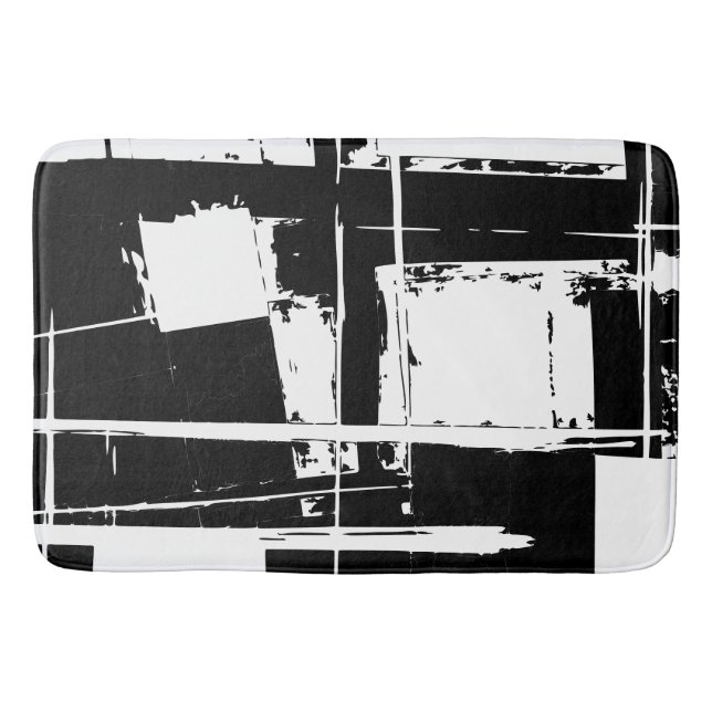 Tapis De Bain Peinture rugueuse abstraite (Devant)
