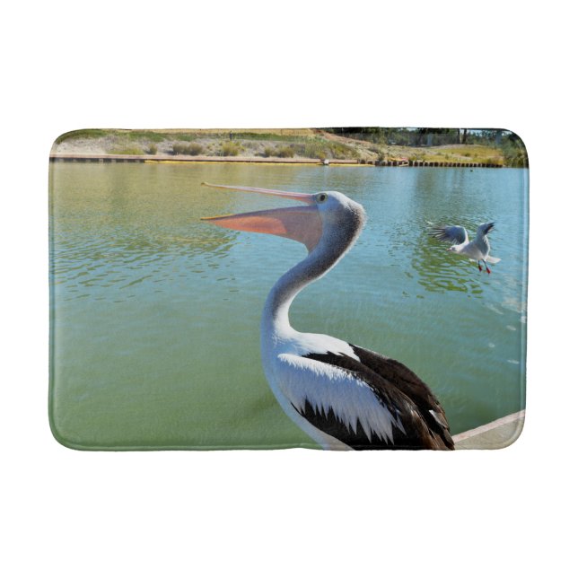 Tapis De Bain Pelican Quand Ton Heureux Chante Une Chanson, (Devant)