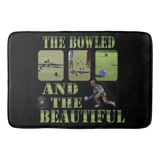 Tapis De Bain Pelouse Bowls Et Belle, (Devant)